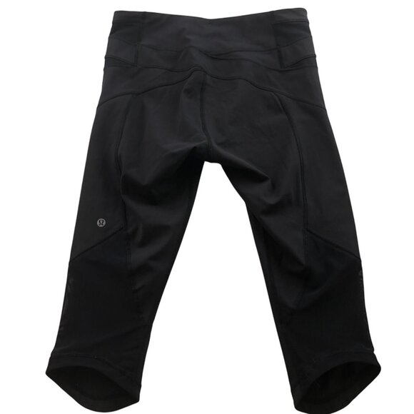 Lululemon Women’s Athletic Leggings Size 27W Capri High Rise Activewear Black - Picture 2 of 10